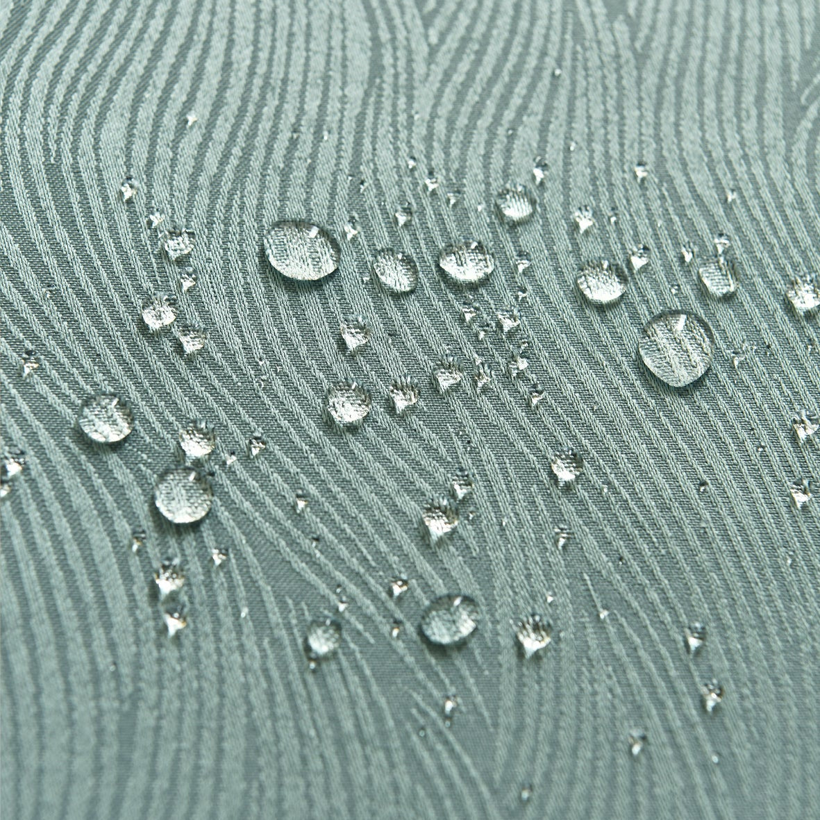 Ripple Texture Polyester Tablecloth-Rectangle-Green