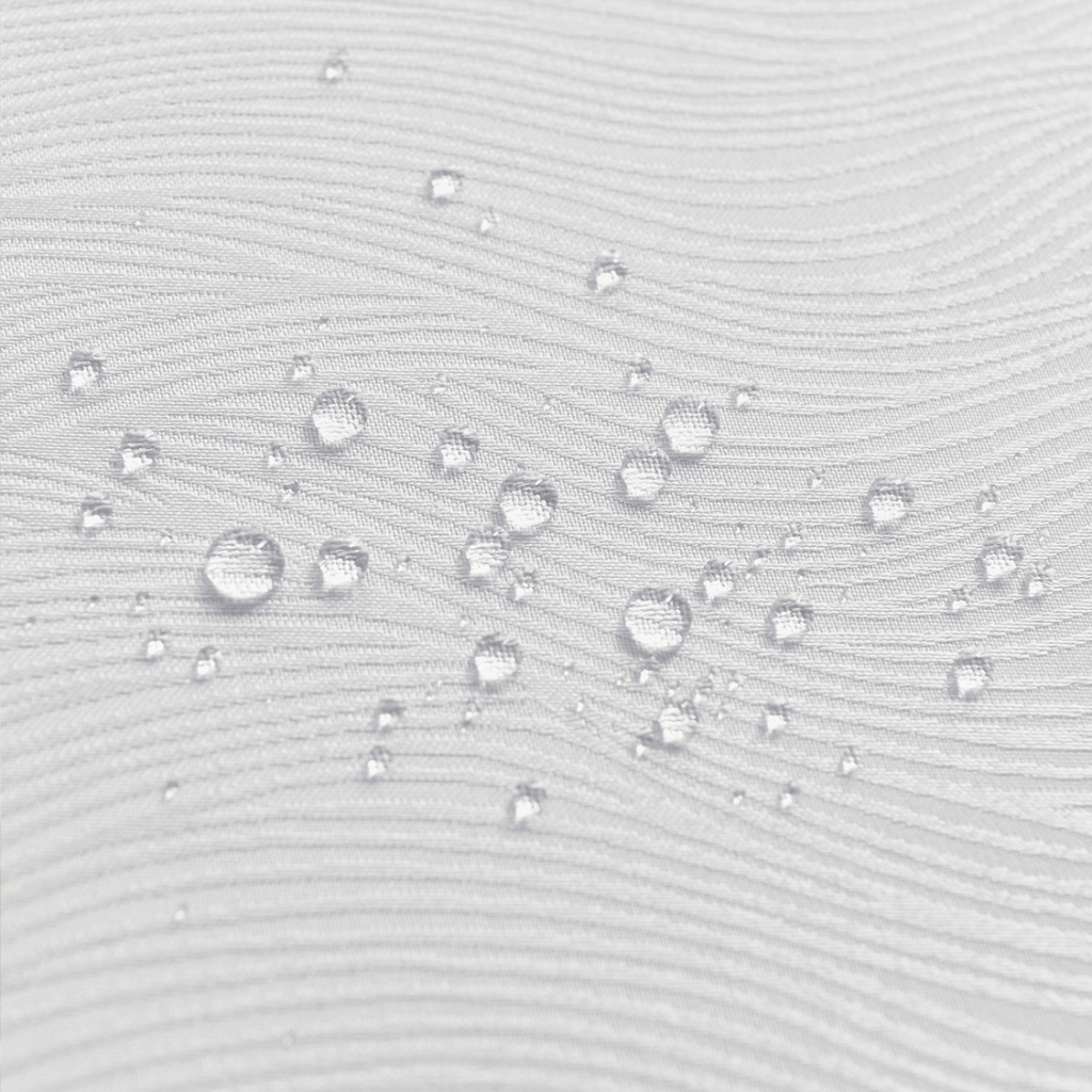 Floral Polyester Tablecloth-Round-White