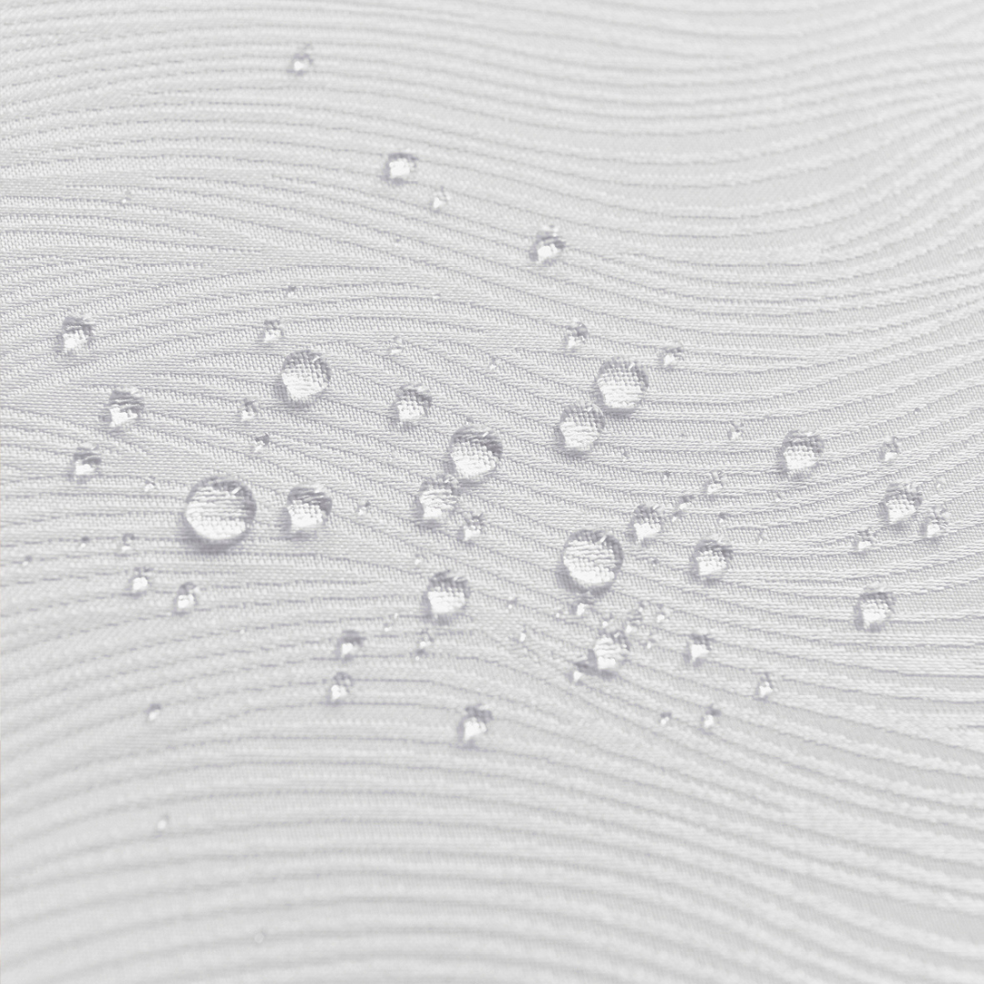 Floral Polyester Tablecloth-Round-White
