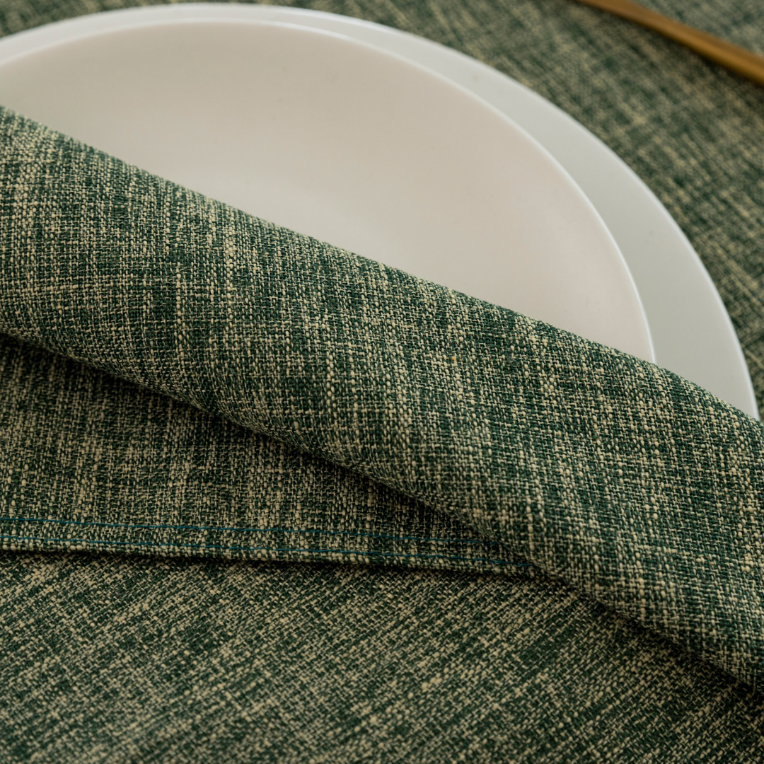 Faux Linen Tablecloth