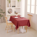 PVC Solid Color Tablecloth-Burgundy