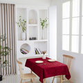 Classic Floral Jacquard Tablecloth – Red (Rectangle)