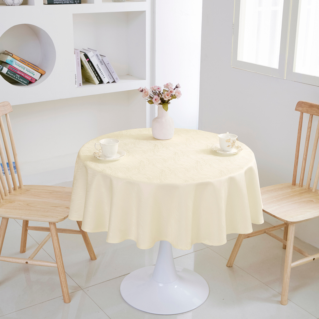 Ripple Texture Polyester Tablecloth