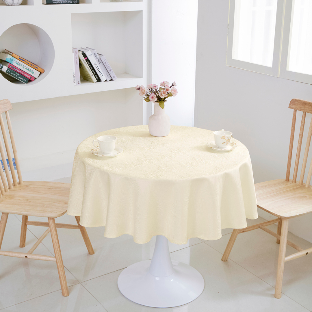 Ripple Texture Polyester Tablecloth