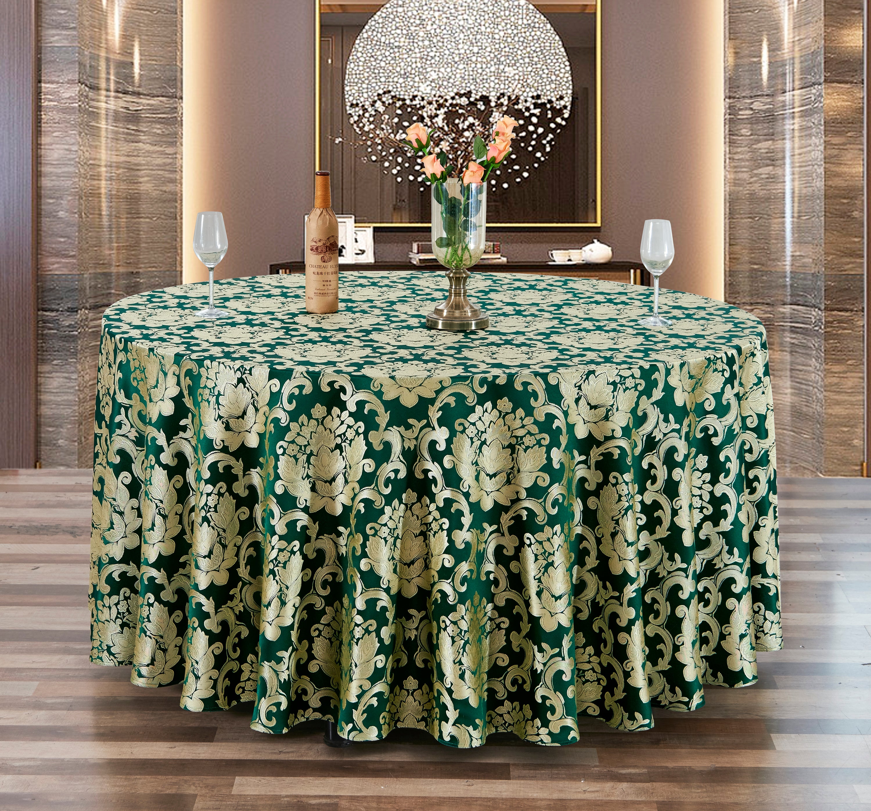 Polyester Jacquard Tablecloth-709