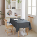 PVC Solid Color Tablecloth-Black