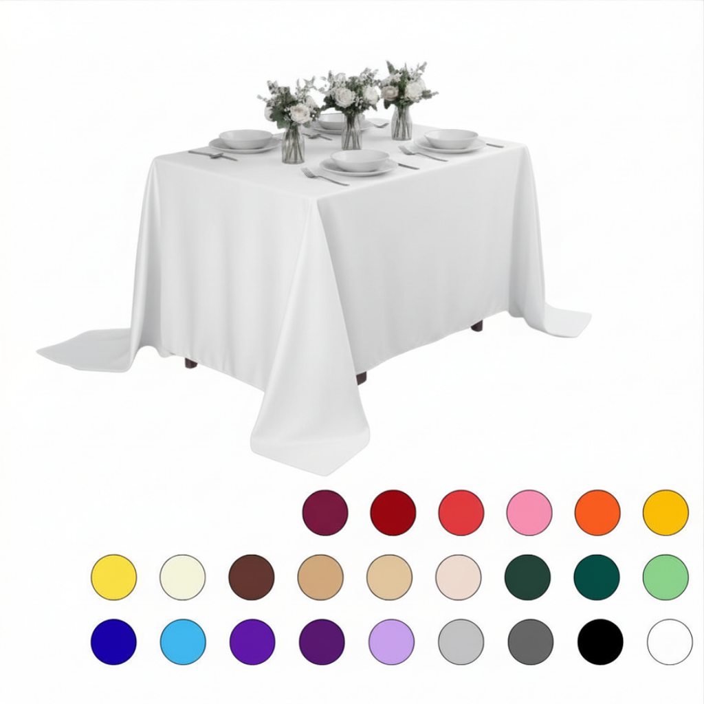 Premium Solid Polyester Tablecloth
