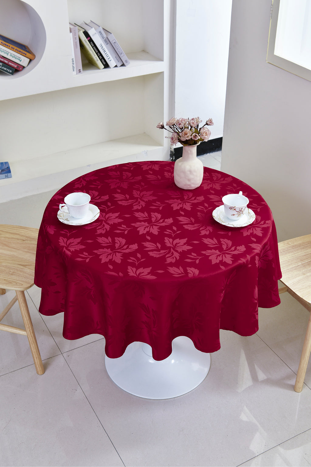 Fall Maple Leaf Tablecloth-Round