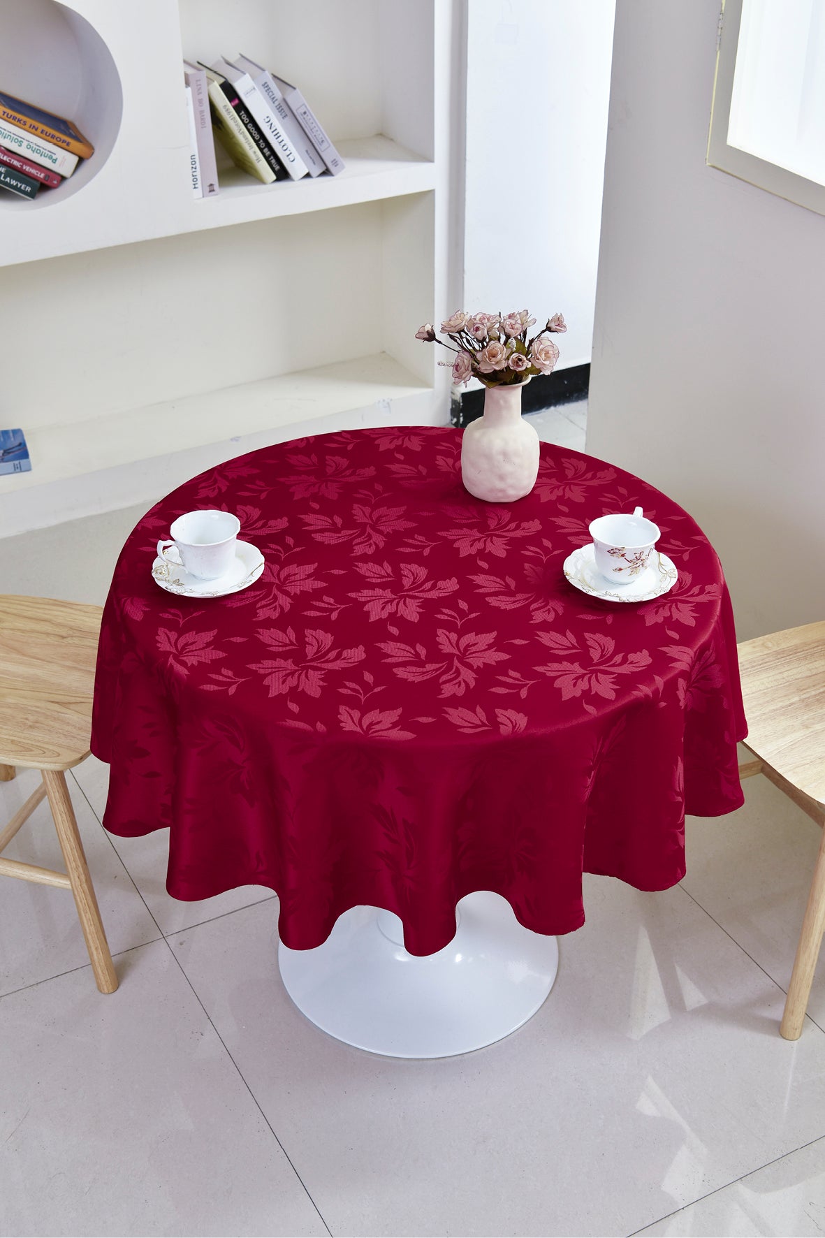 Fall Maple Leaf Tablecloth-Round