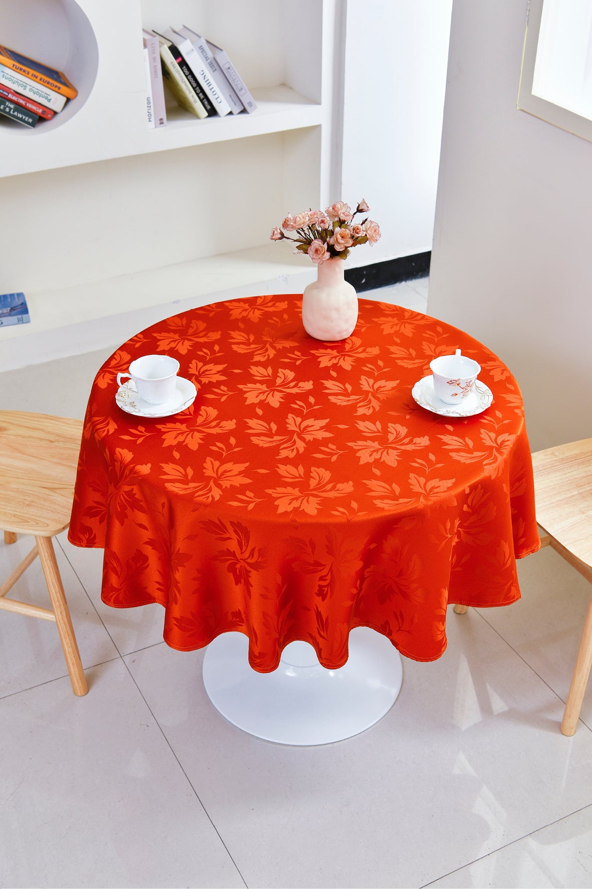 Fall Maple Leaf Tablecloth-Round