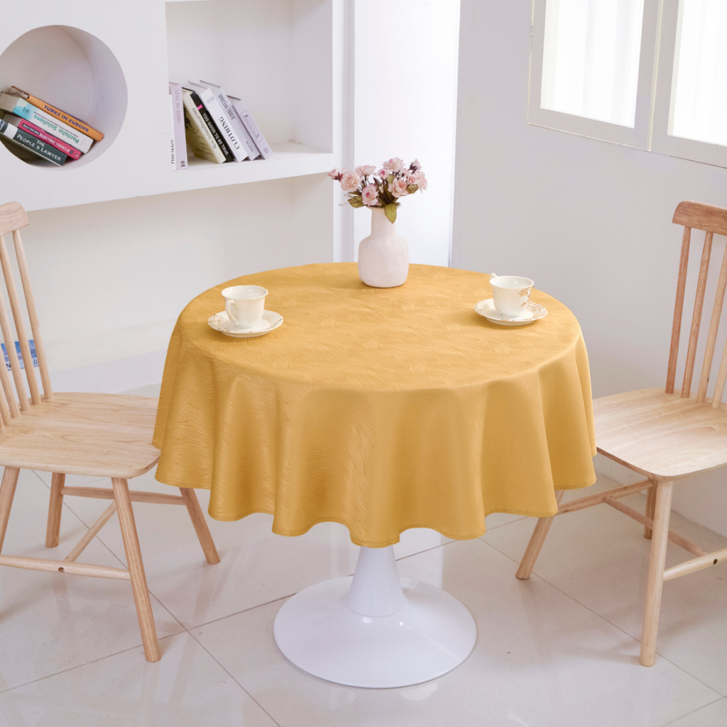 Ripple Texture Polyester Tablecloth