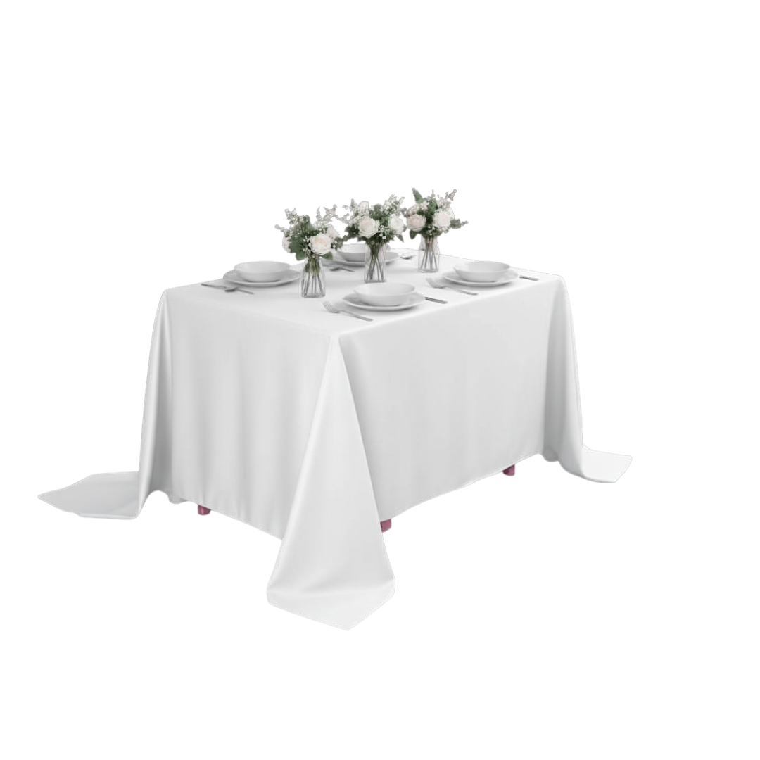 Premium Solid Polyester Tablecloth