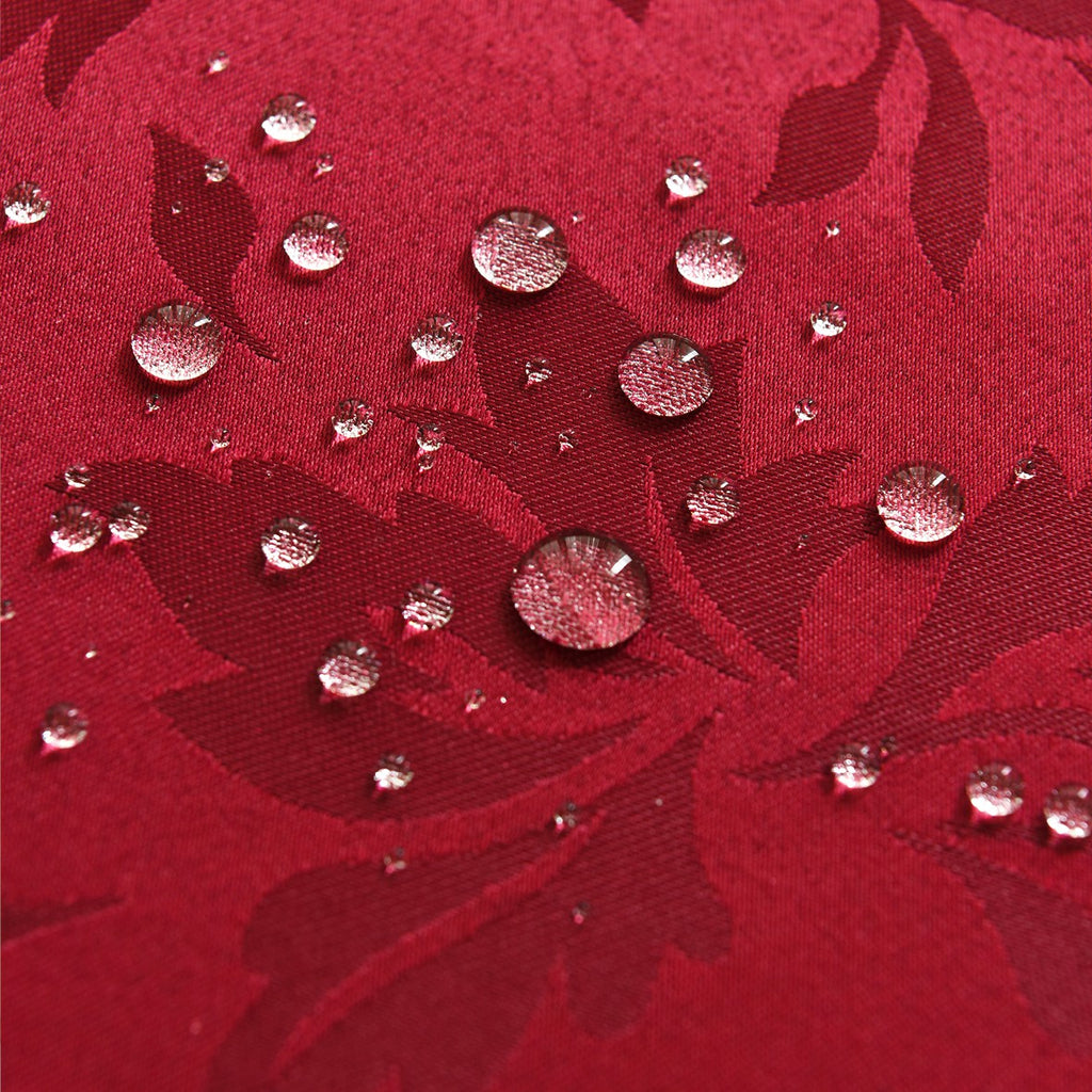 Classic Floral Jacquard Tablecloth – Red (Rectangle)