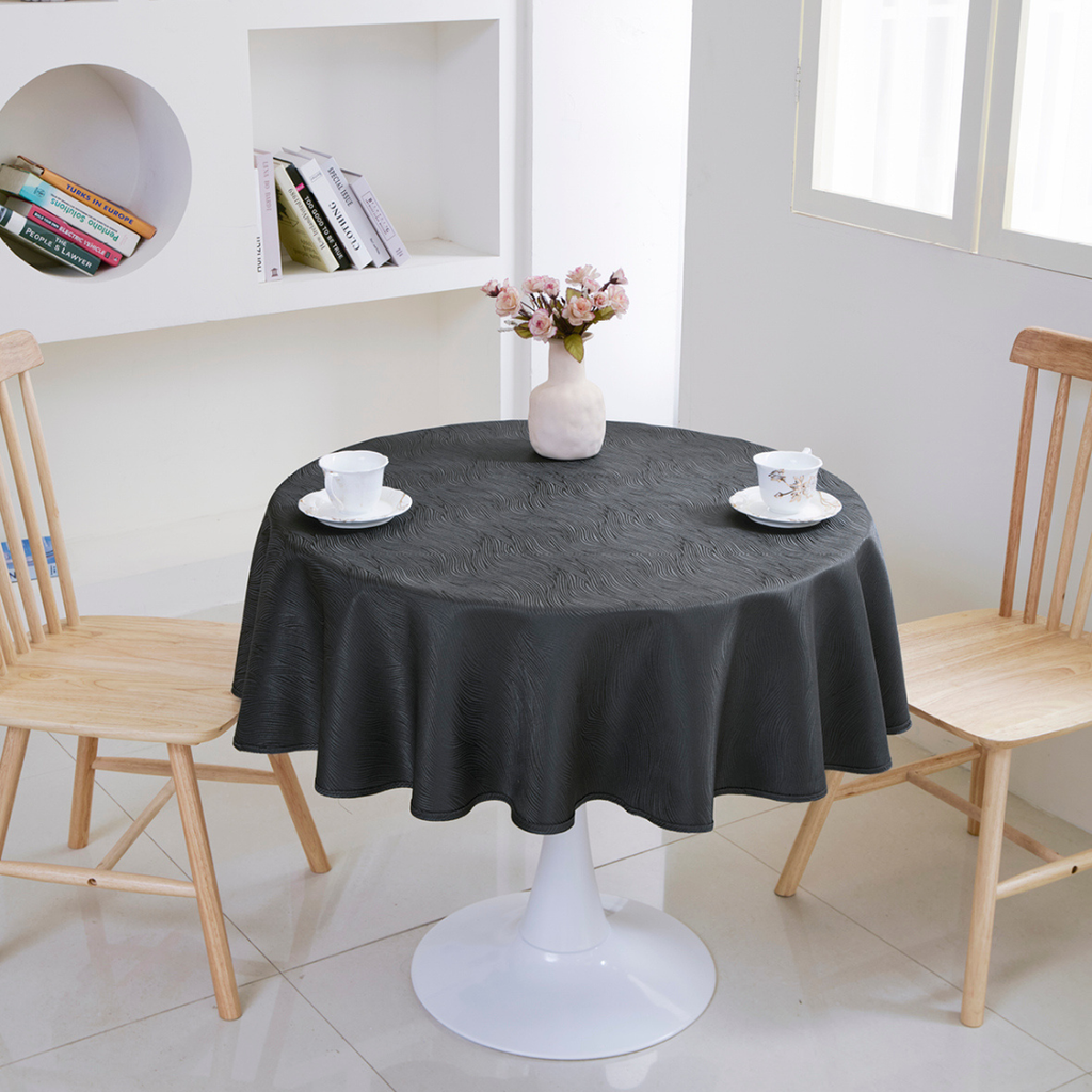 Ripple Texture Polyester Tablecloth