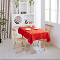 Floral Polyester Tablecloth- Rectangle-Orange
