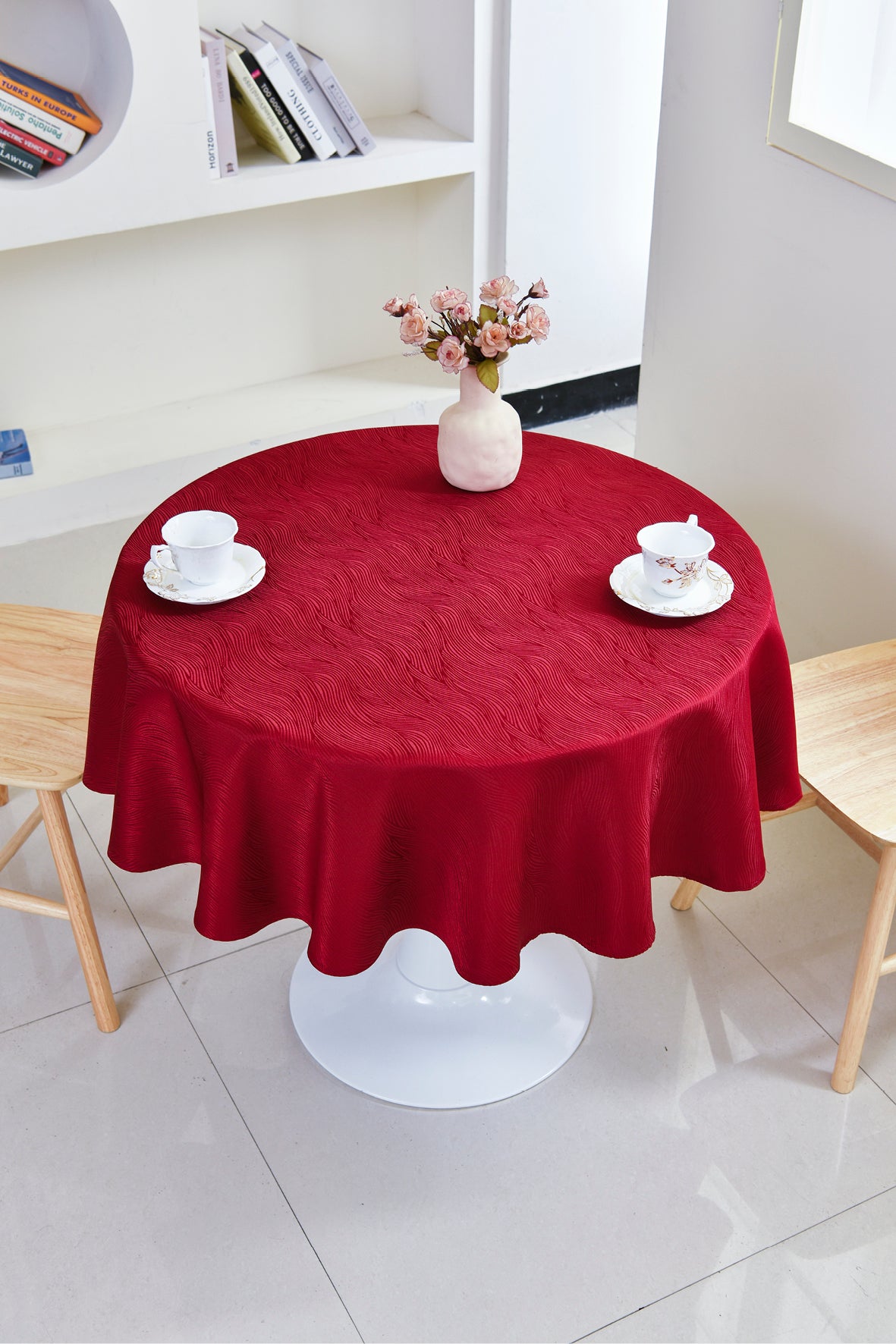 Fall Maple Leaf Tablecloth-Round