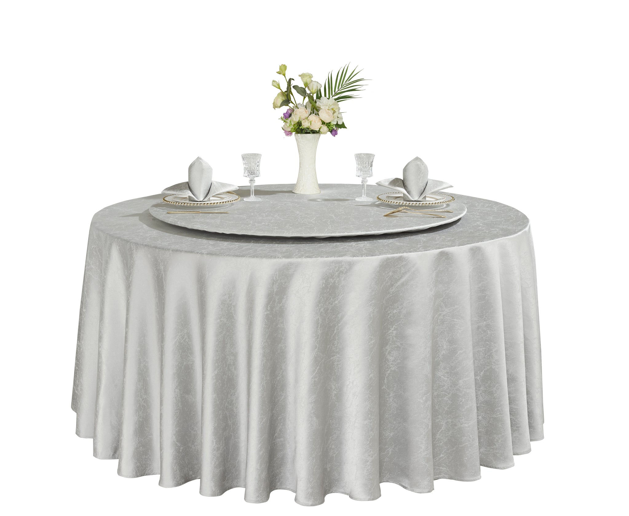 Polyester Jacquard Tablecloth-W6
