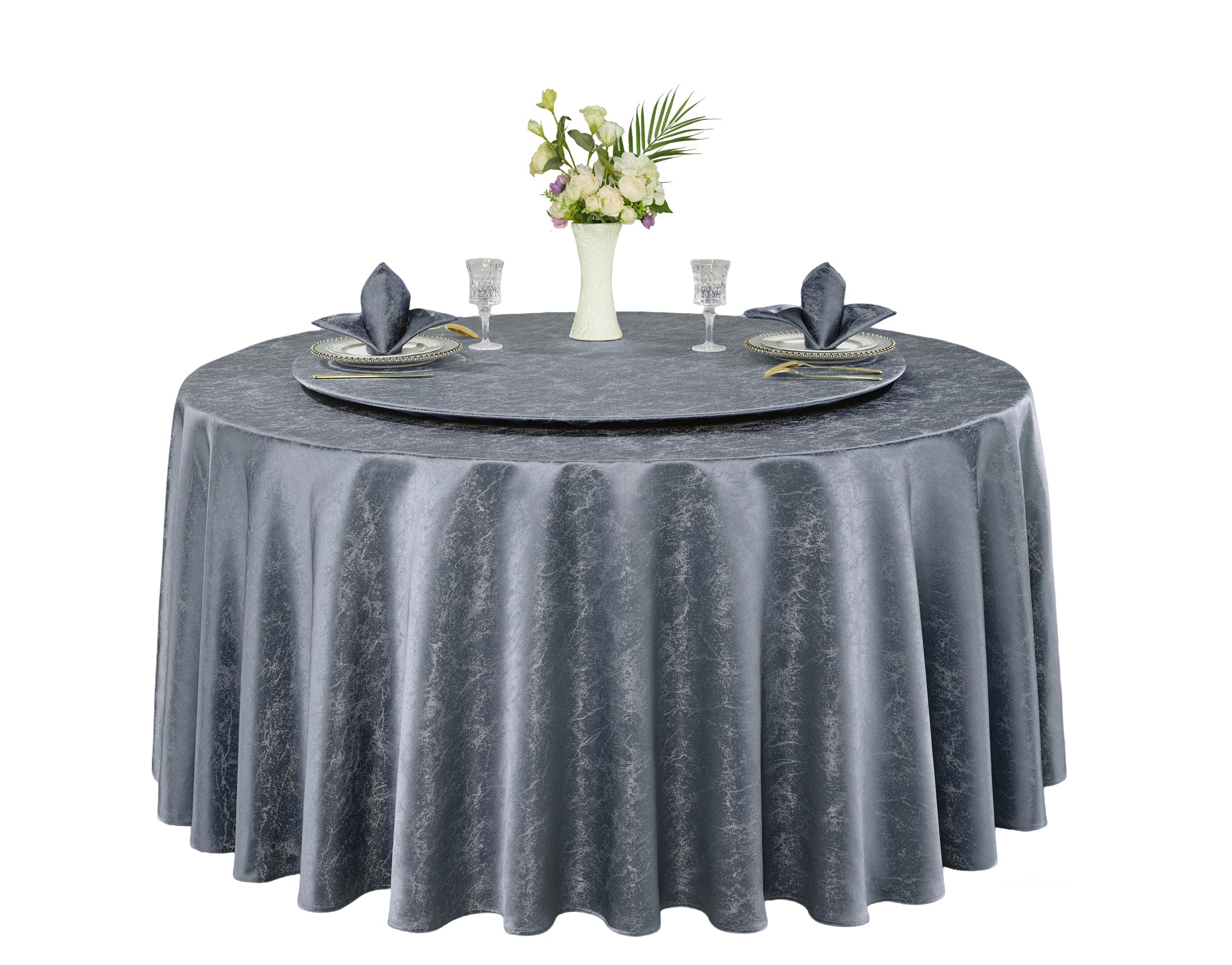 Polyester Jacquard Tablecloth-W6