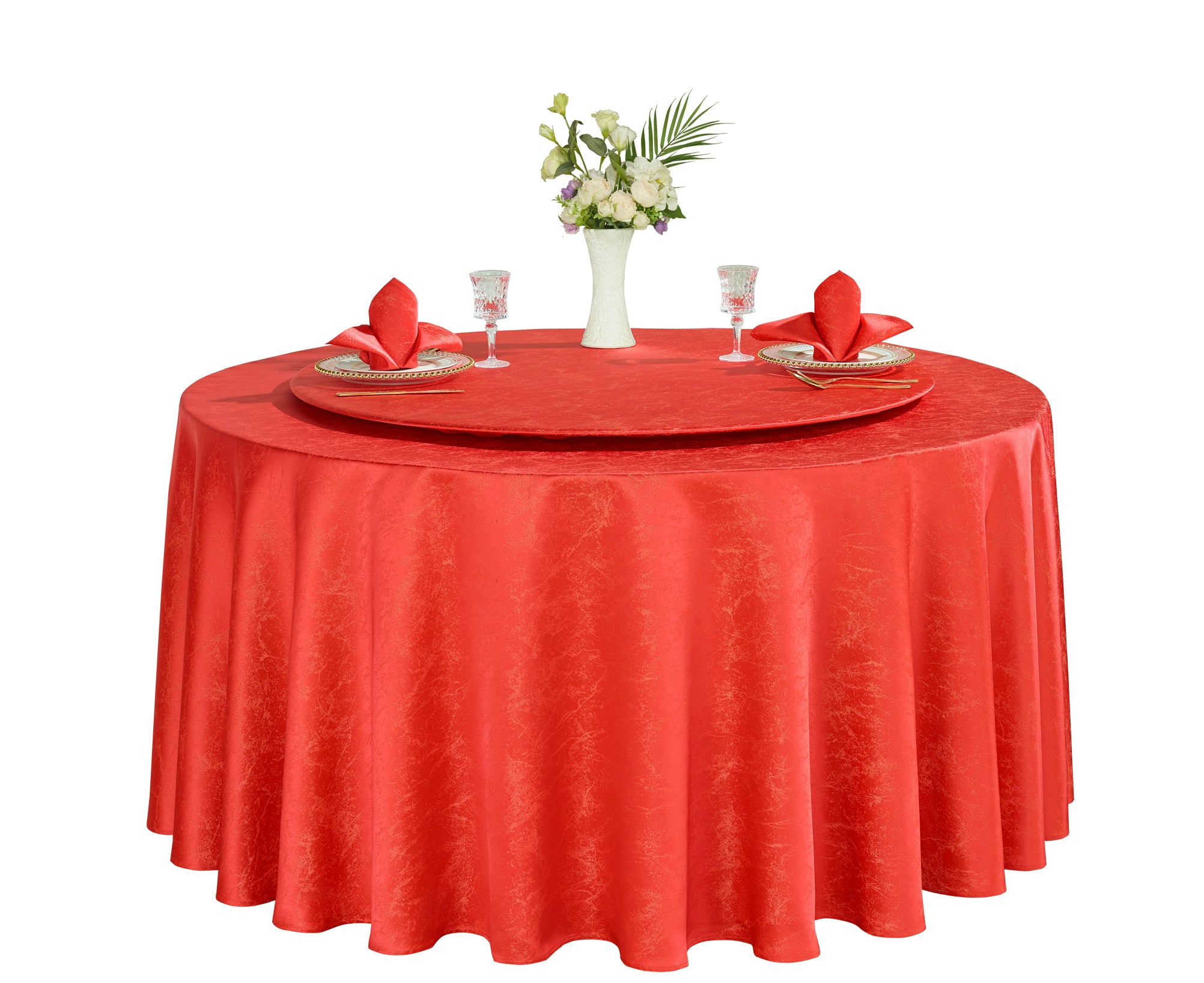 Polyester Jacquard Tablecloth-W6