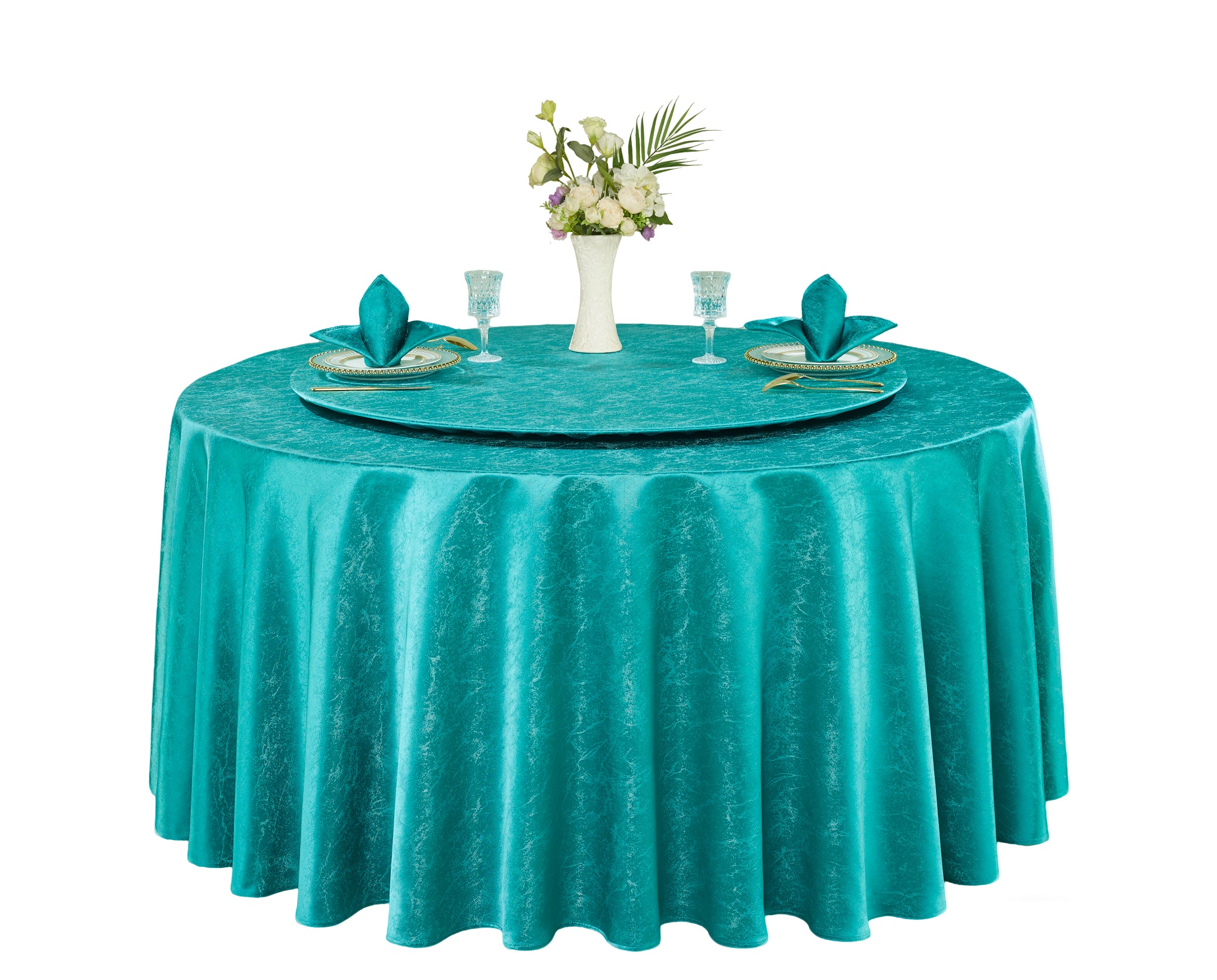 Polyester Jacquard Tablecloth-W6
