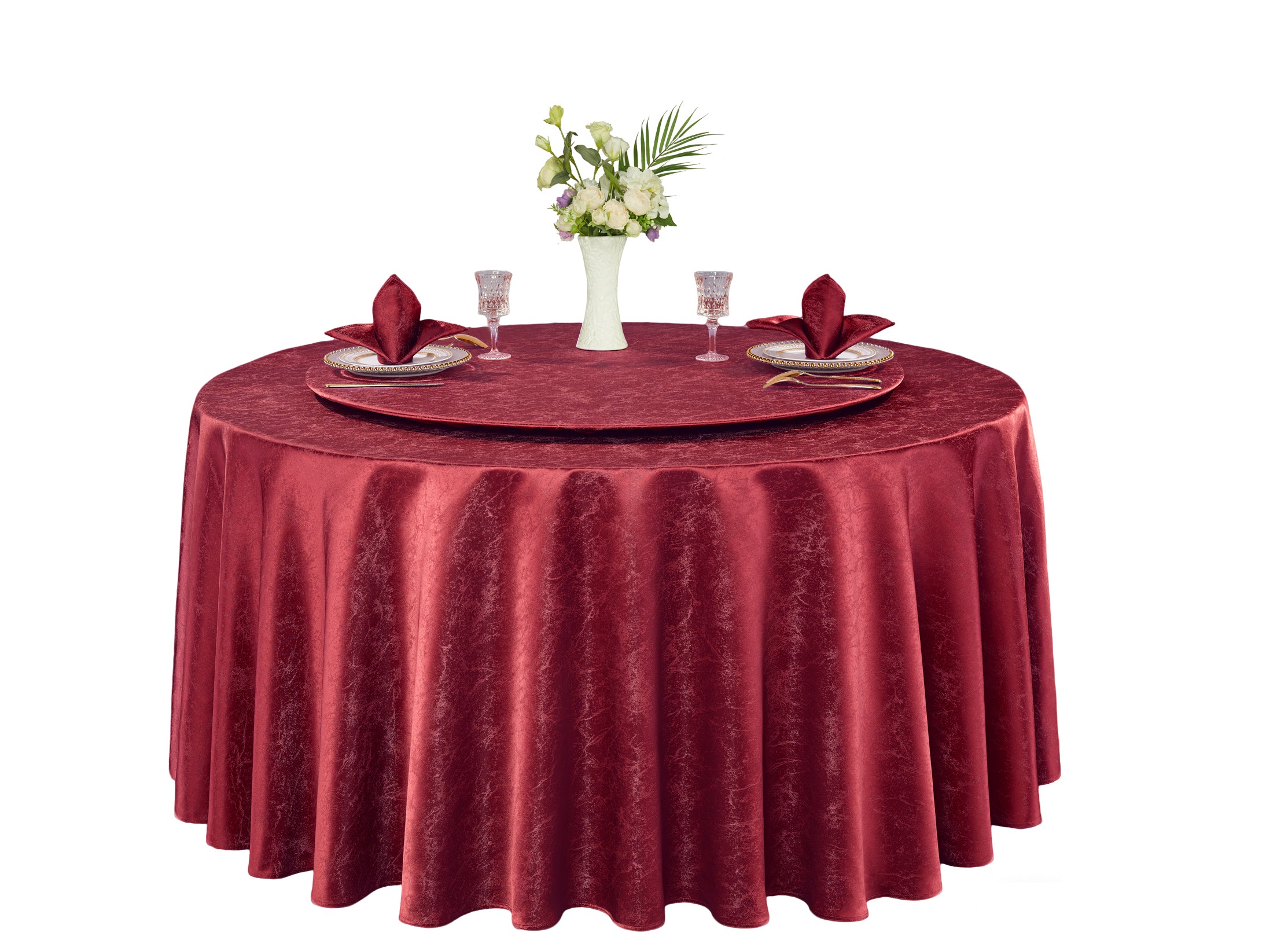 Polyester Jacquard Tablecloth-W6