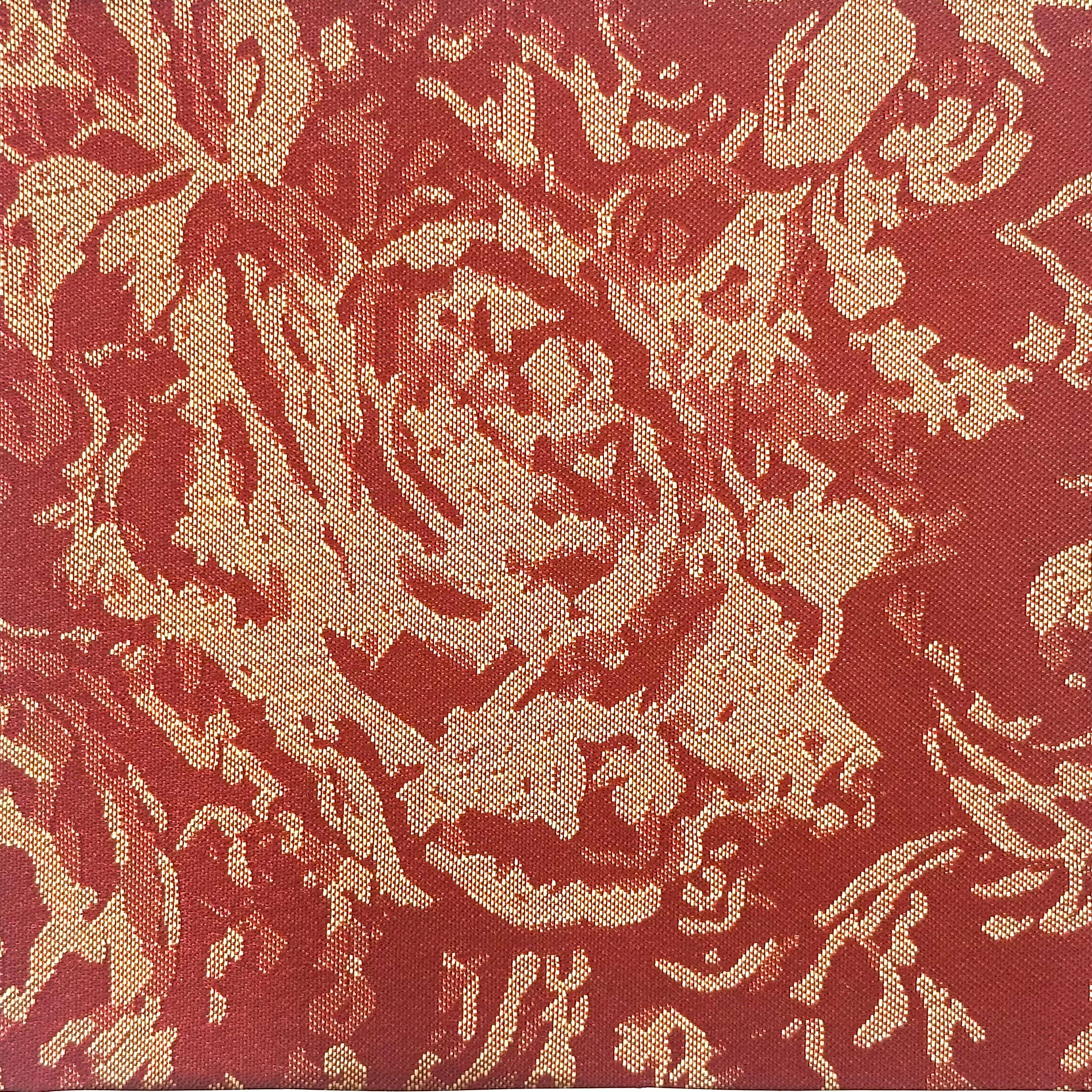 Rose Vintage – Tissu Jacquard Floral Intemporel