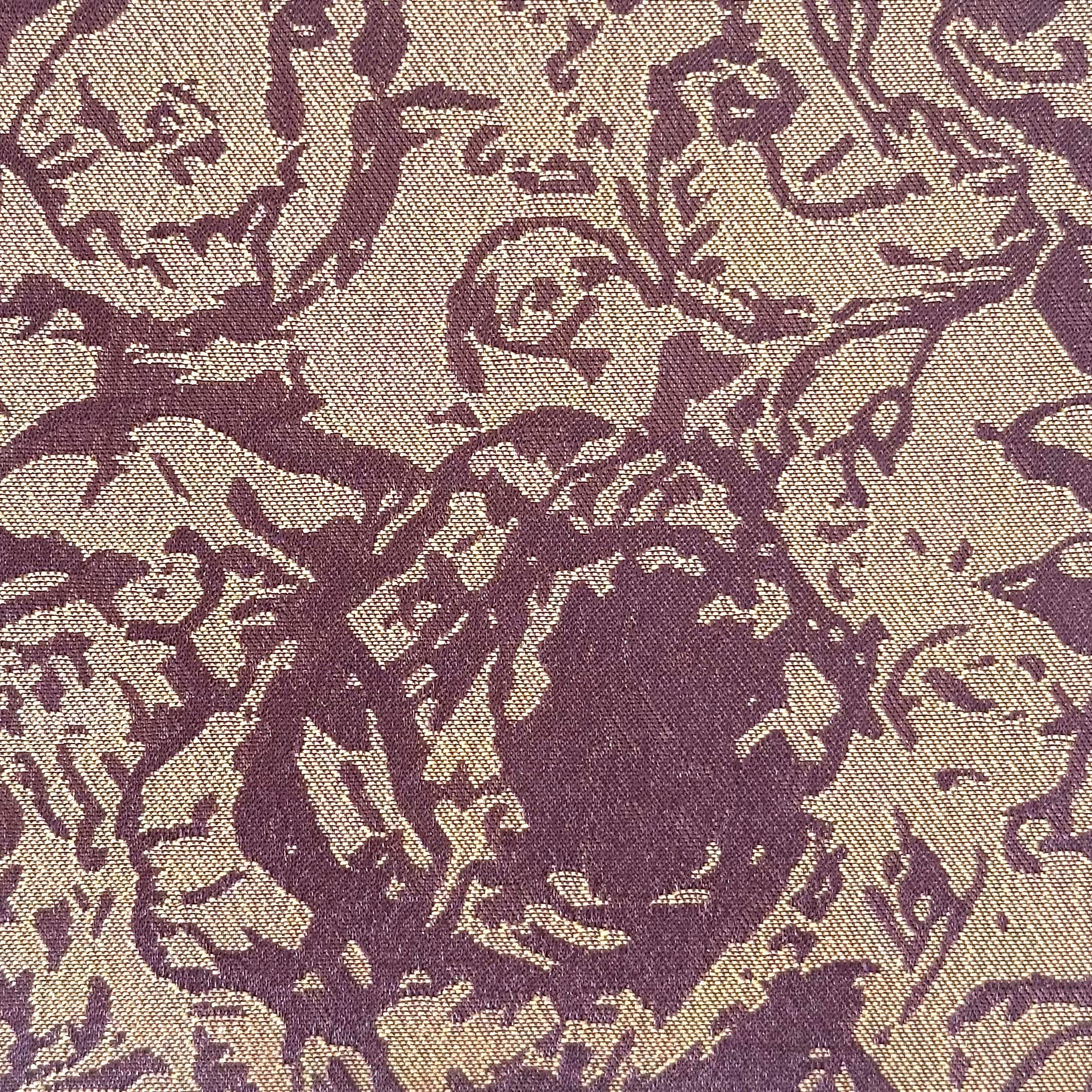Rose Vintage – Tissu Jacquard Floral Intemporel