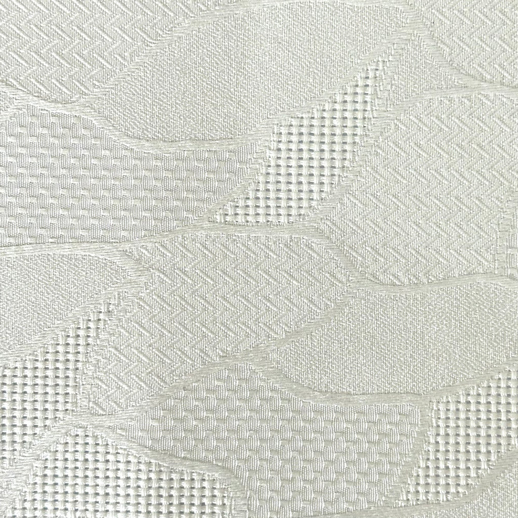 Leaf Grid – Feathery Leaf Jacquard Fabric