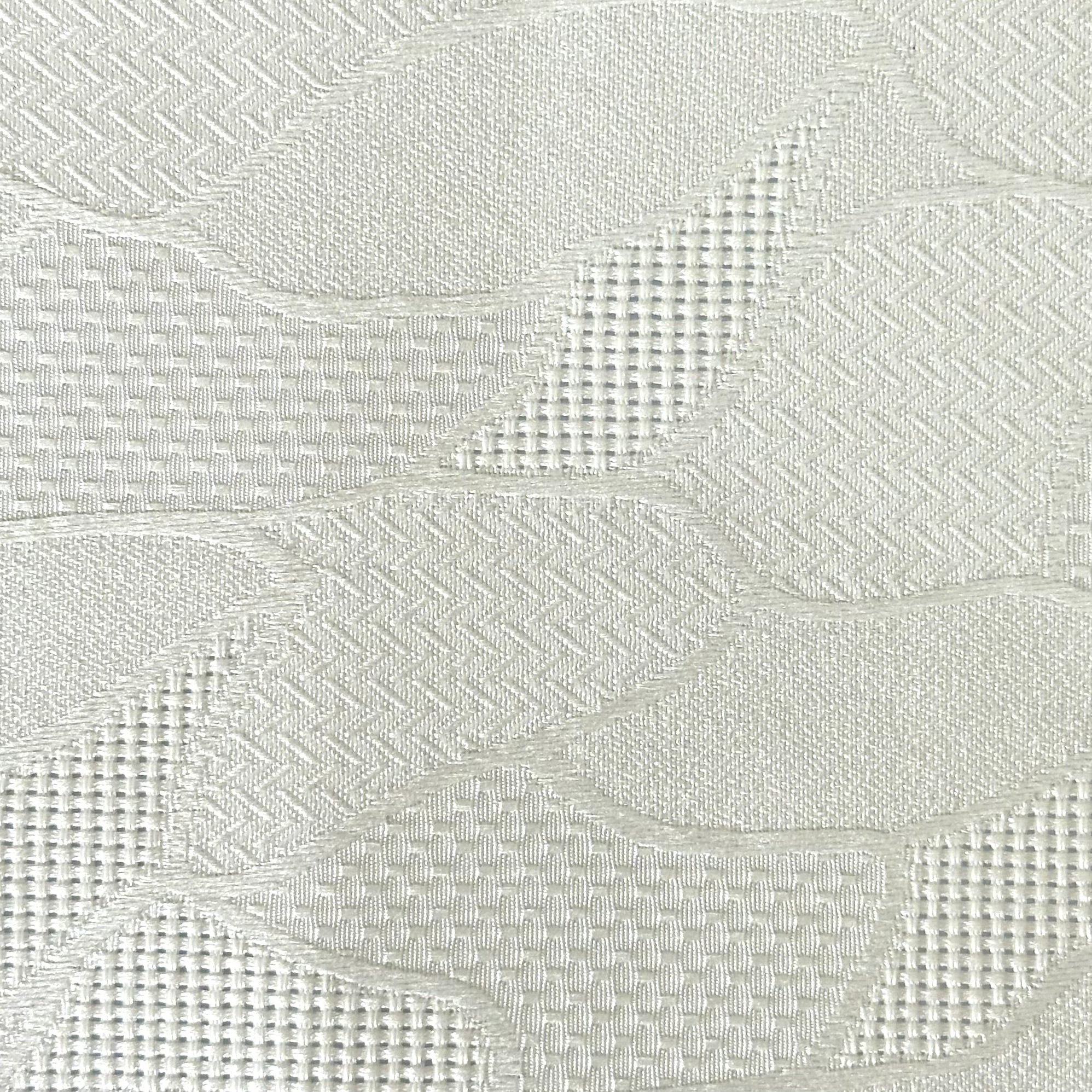 Leaf Grid – Feathery Leaf Jacquard Fabric