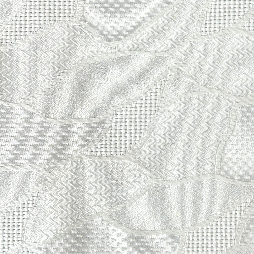 Leaf Grid – Feathery Leaf Jacquard Fabric