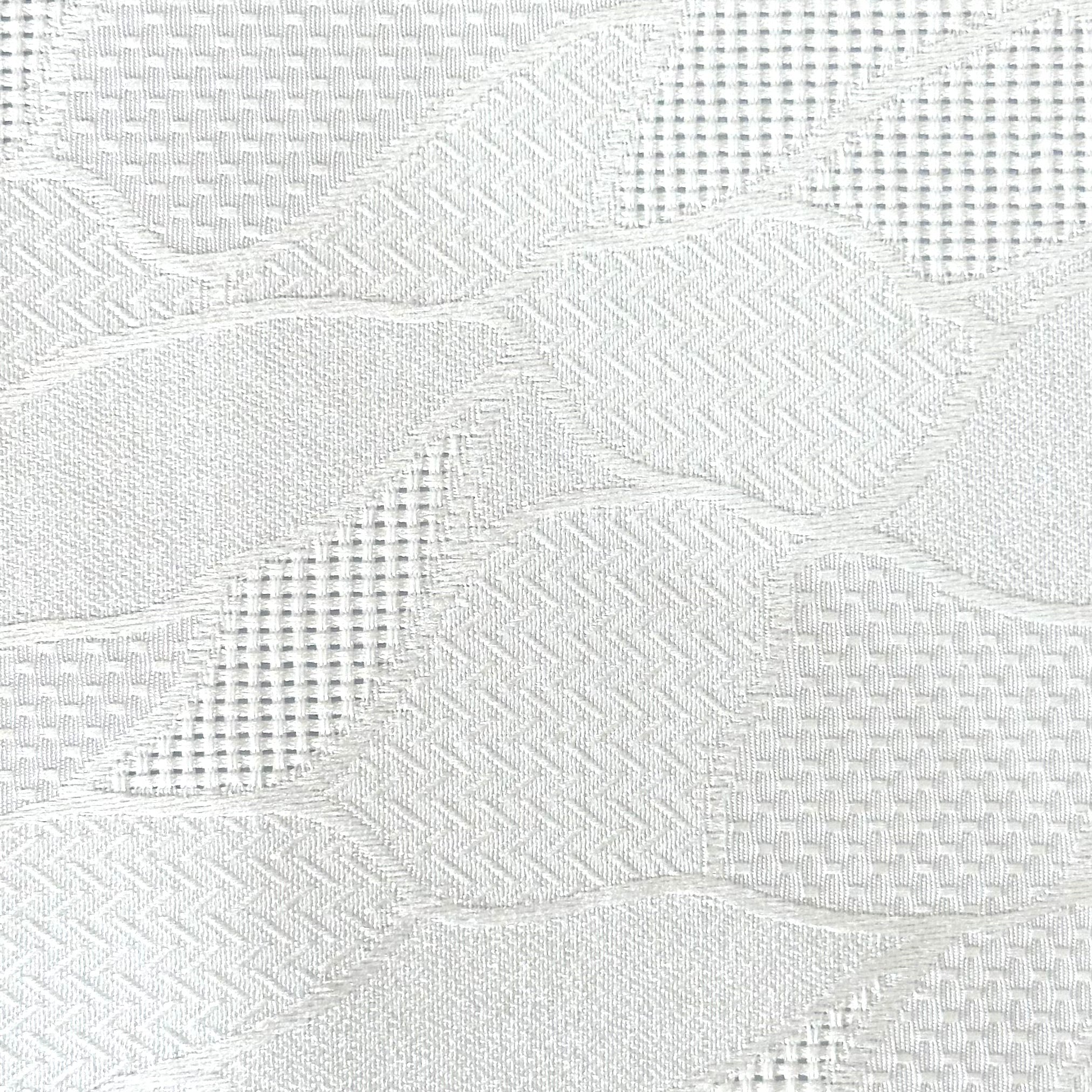 Leaf Grid – Feathery Leaf Jacquard Fabric