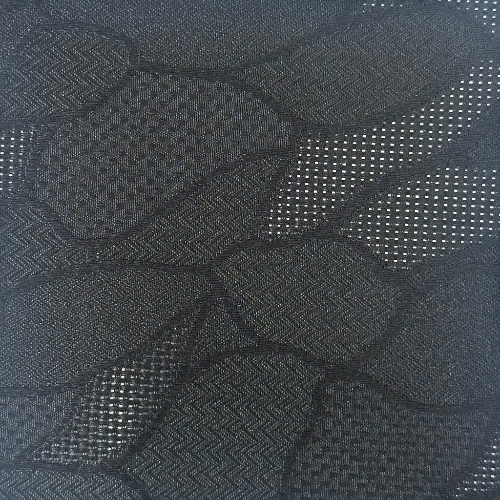 Leaf Grid – Feathery Leaf Jacquard Fabric