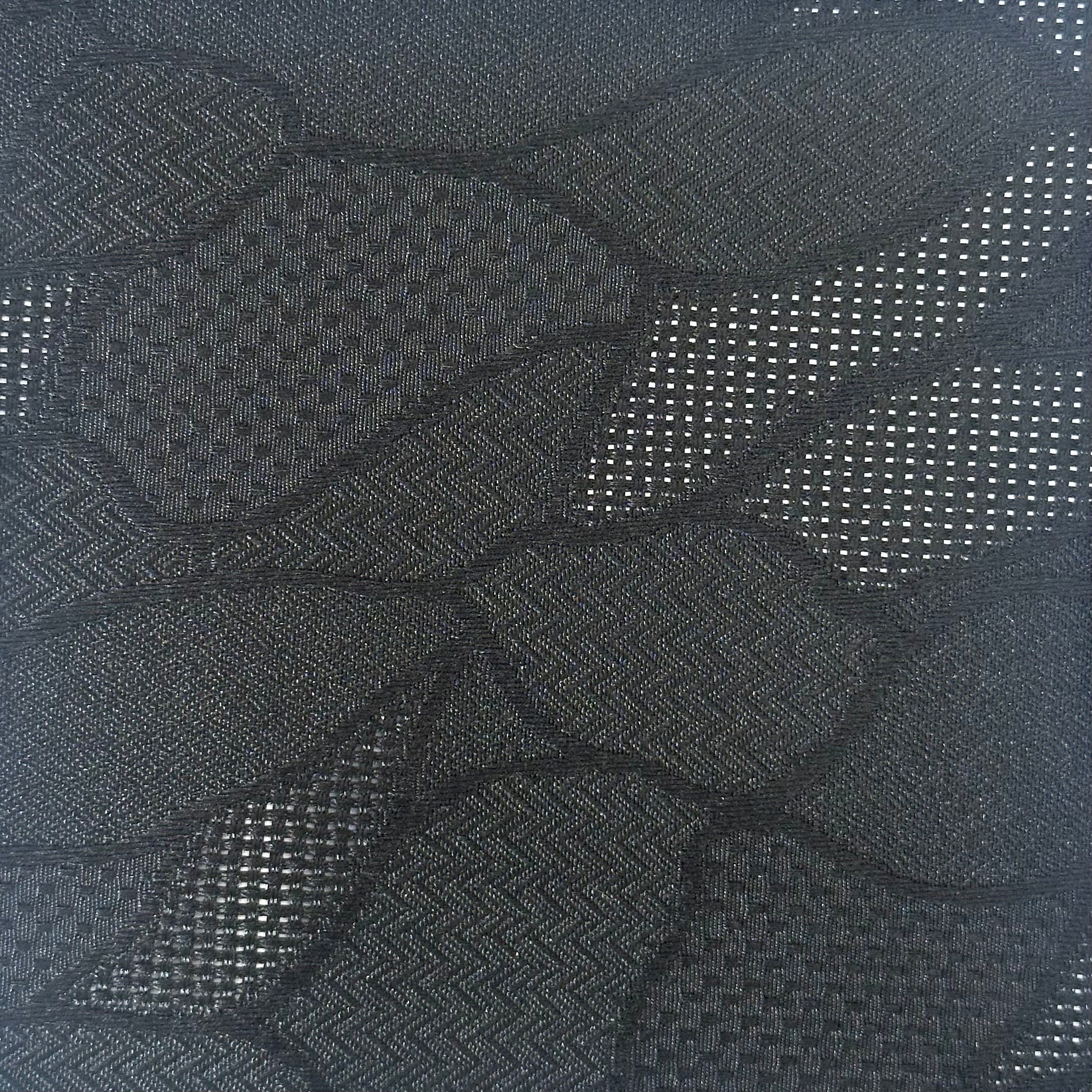 Leaf Grid – Feathery Leaf Jacquard Fabric