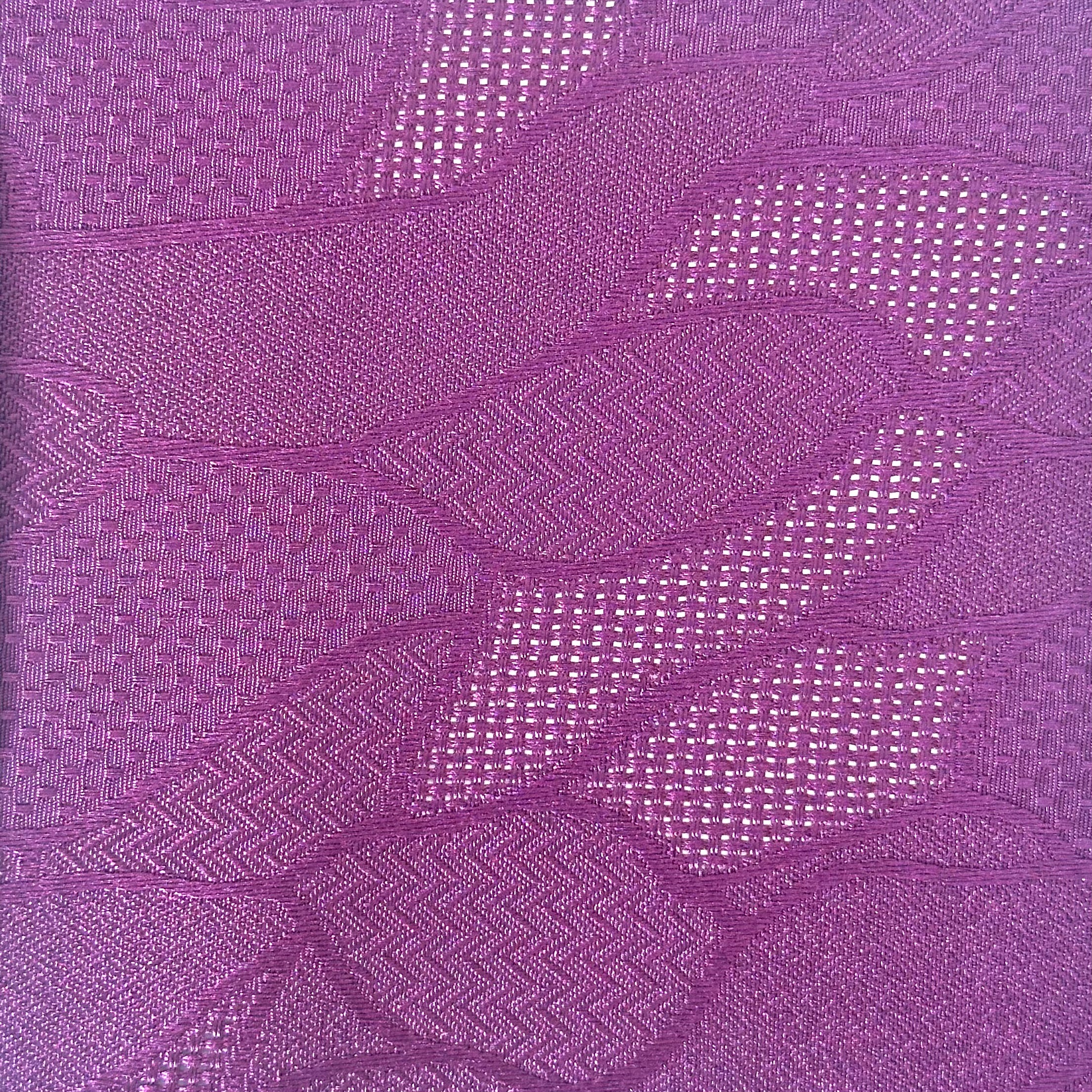 Leaf Grid – Feathery Leaf Jacquard Fabric