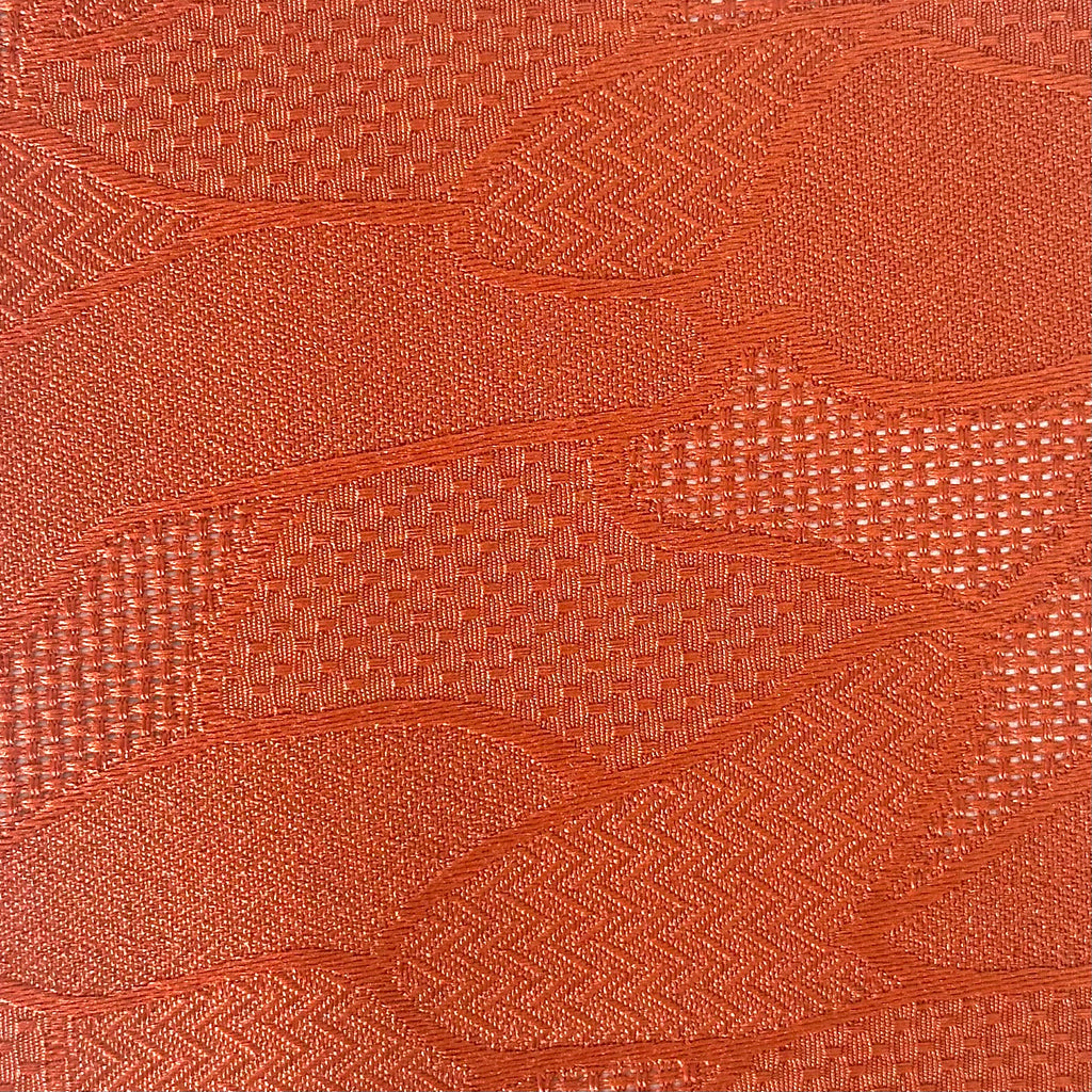 Leaf Grid – Feathery Leaf Jacquard Fabric