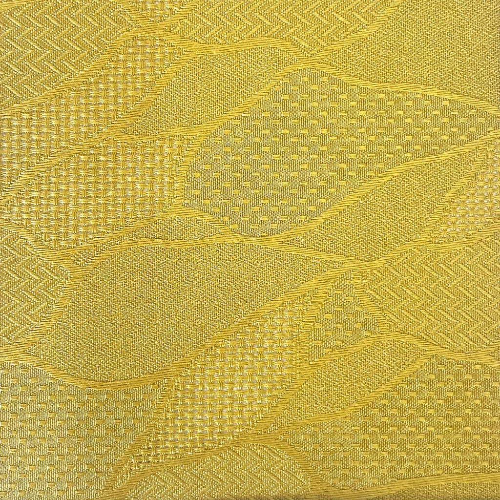 Leaf Grid – Feathery Leaf Jacquard Fabric