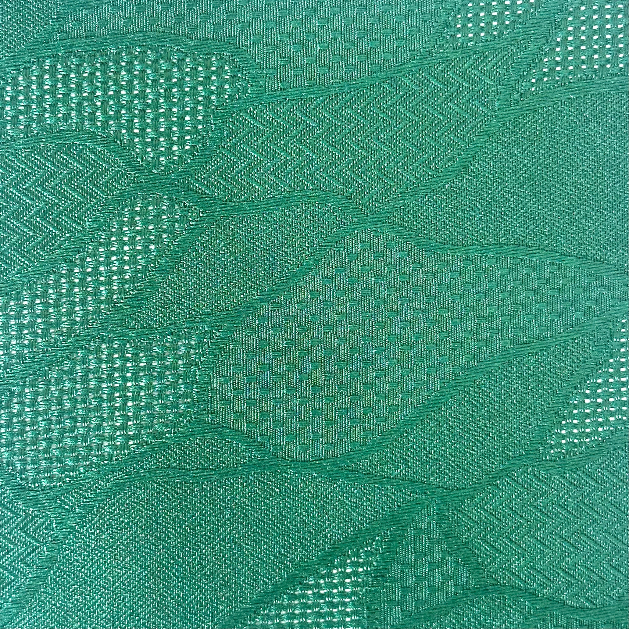 Leaf Grid – Feathery Leaf Jacquard Fabric