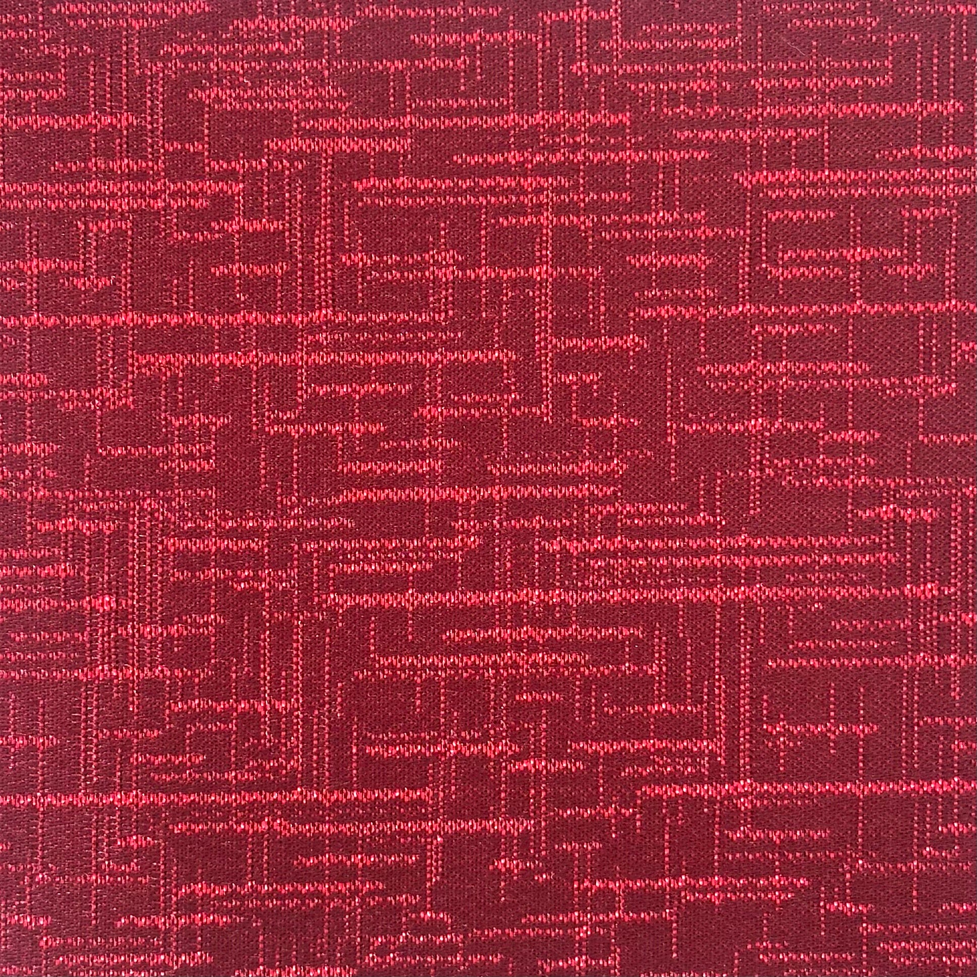 Labyrinth Weave – Maze Pattern Jacquard Fabric