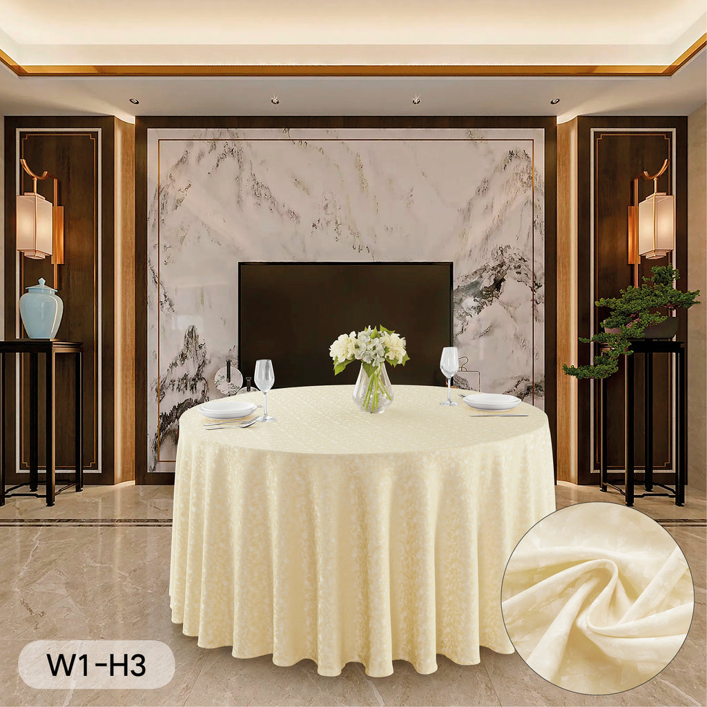 Polyester Jacquard Tablecloth-W1