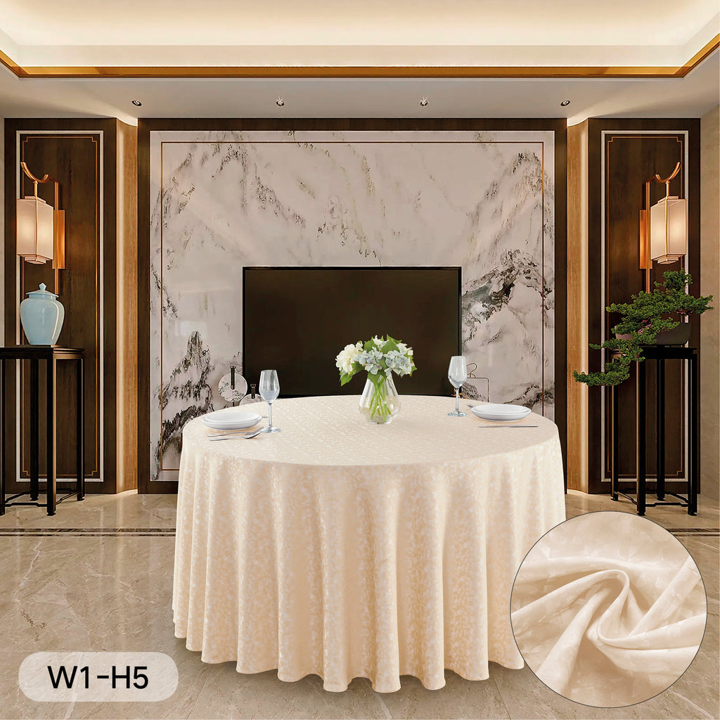 Polyester Jacquard Tablecloth-W1