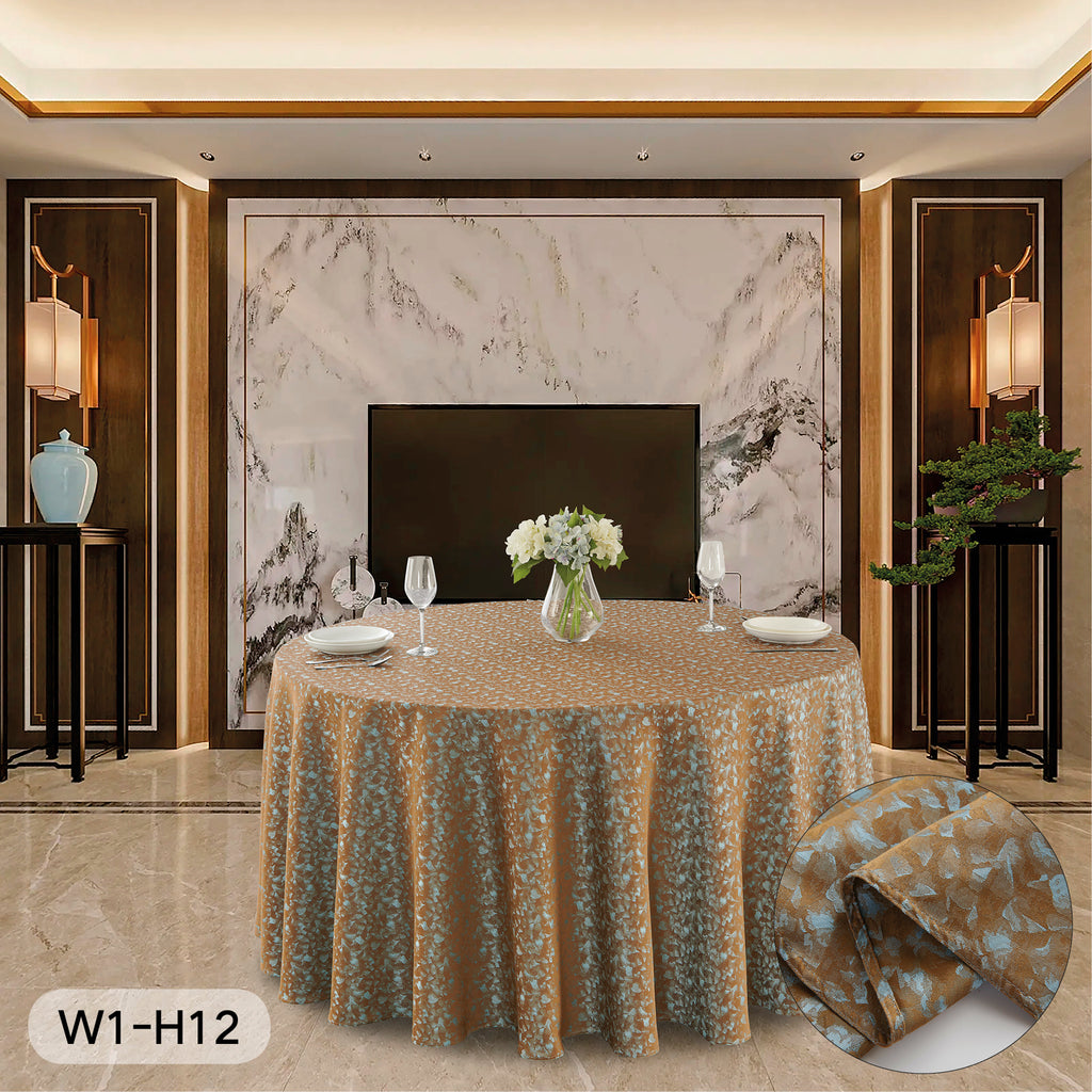 Polyester Jacquard Tablecloth-W1