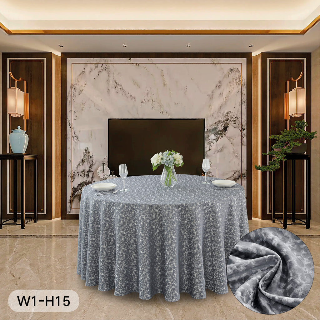 Polyester Jacquard Tablecloth-W1