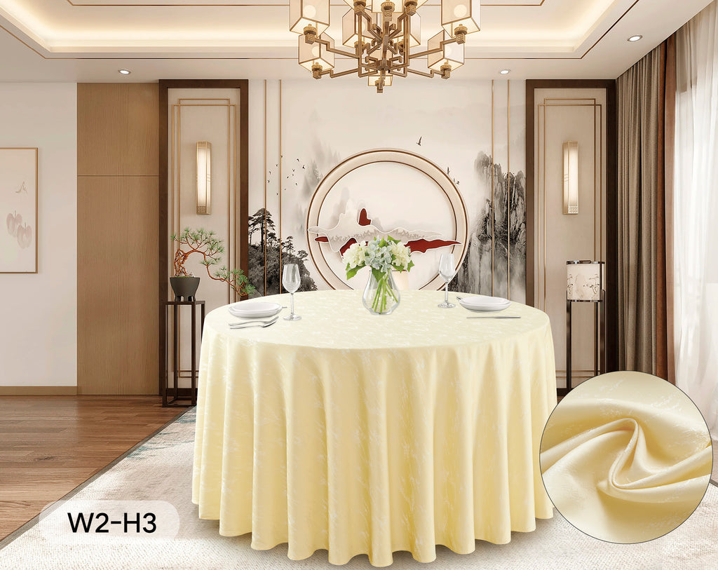 Polyester Jacquard Tablecloth-W2