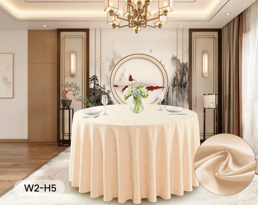 Polyester Jacquard Tablecloth-W2