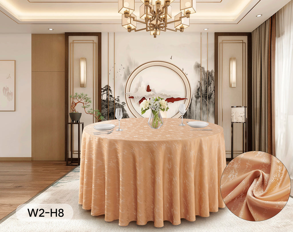 Polyester Jacquard Tablecloth-W2