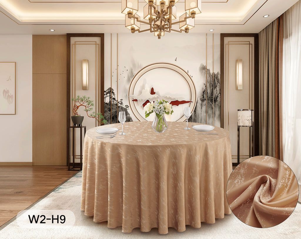 Polyester Jacquard Tablecloth-W2