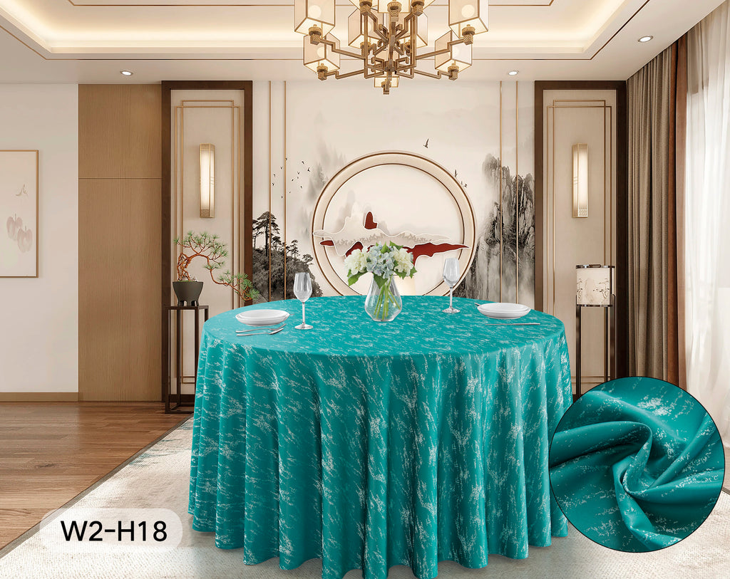Polyester Jacquard Tablecloth-W2