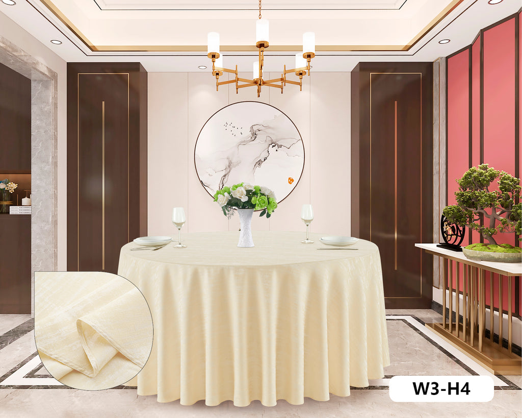 Polyester Jacquard Tablecloth-W3