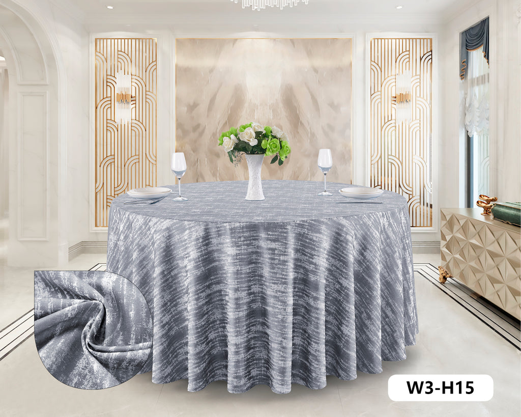 Polyester Jacquard Tablecloth-W3