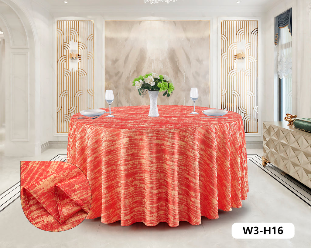 Polyester Jacquard Tablecloth-W3